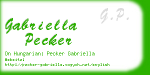 gabriella pecker business card